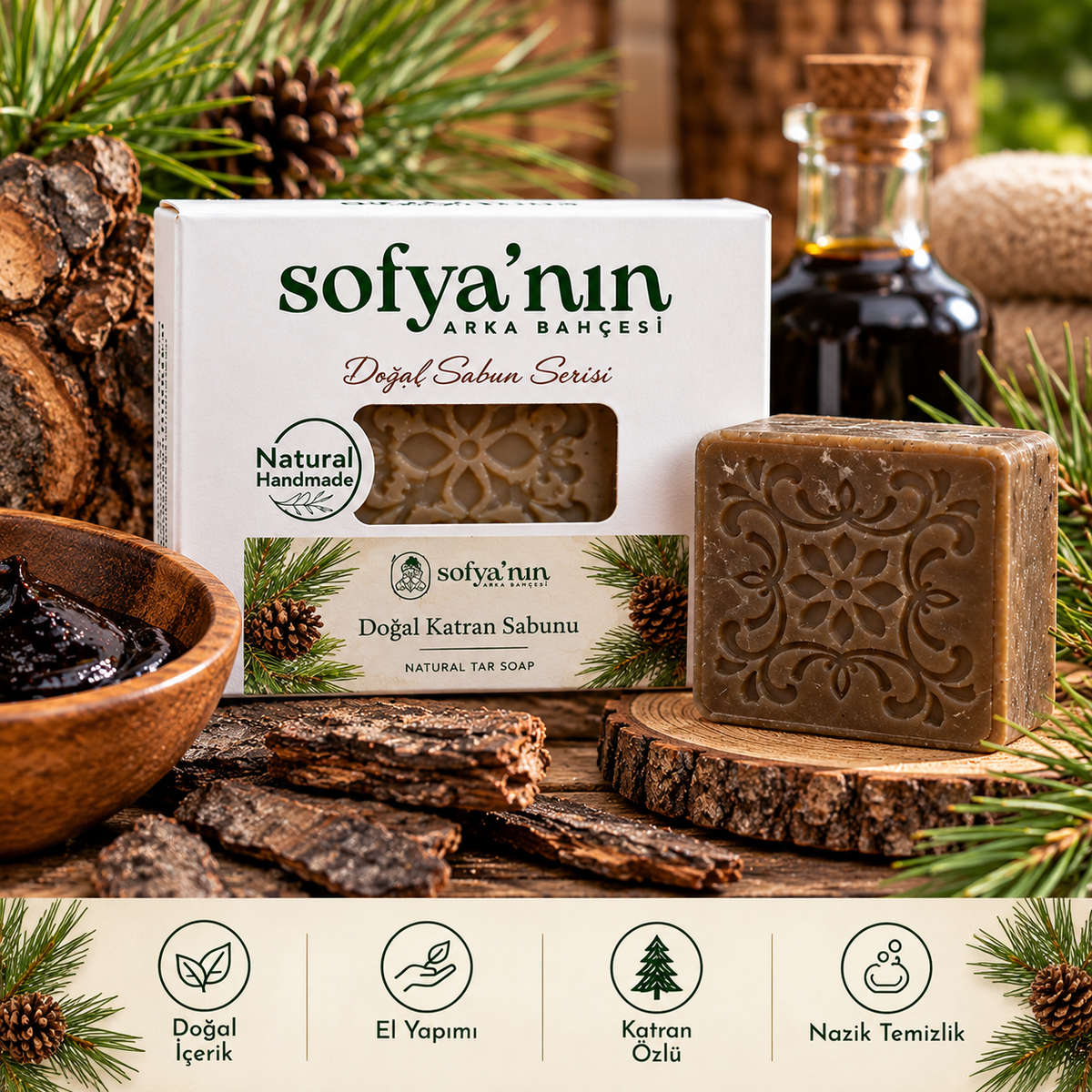 Savon de goudron naturel