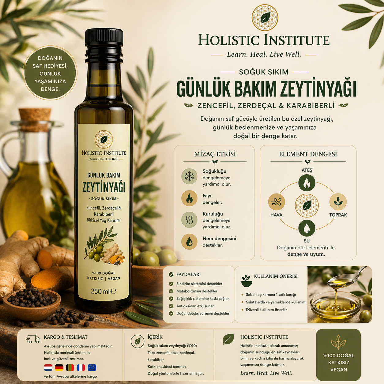 Günlük Bitkisel Karışım Zeytinyağı