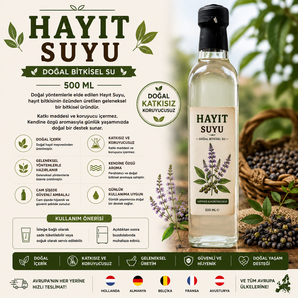 Hayıt Suyu 500 ML