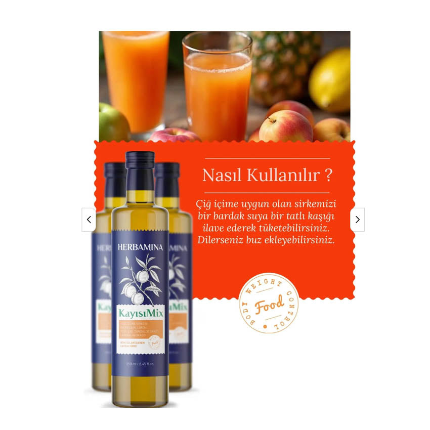 Herbamina Kayısı Mix – 250 ml
