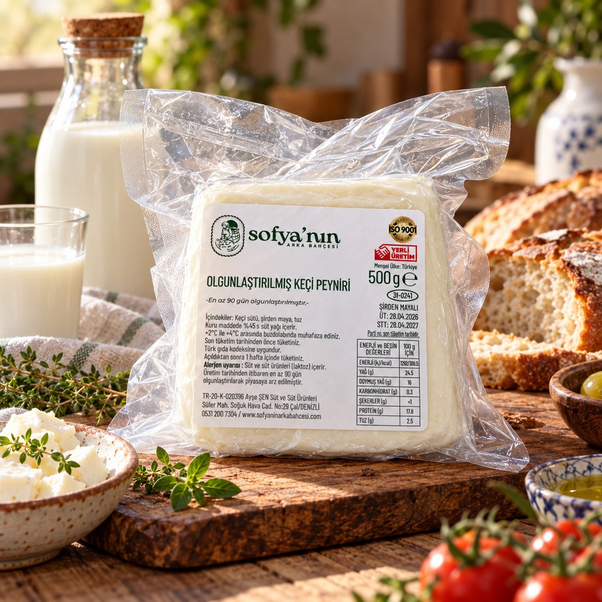 Şirden Mayalı Keçi Ezine Peyniri – 500 g
