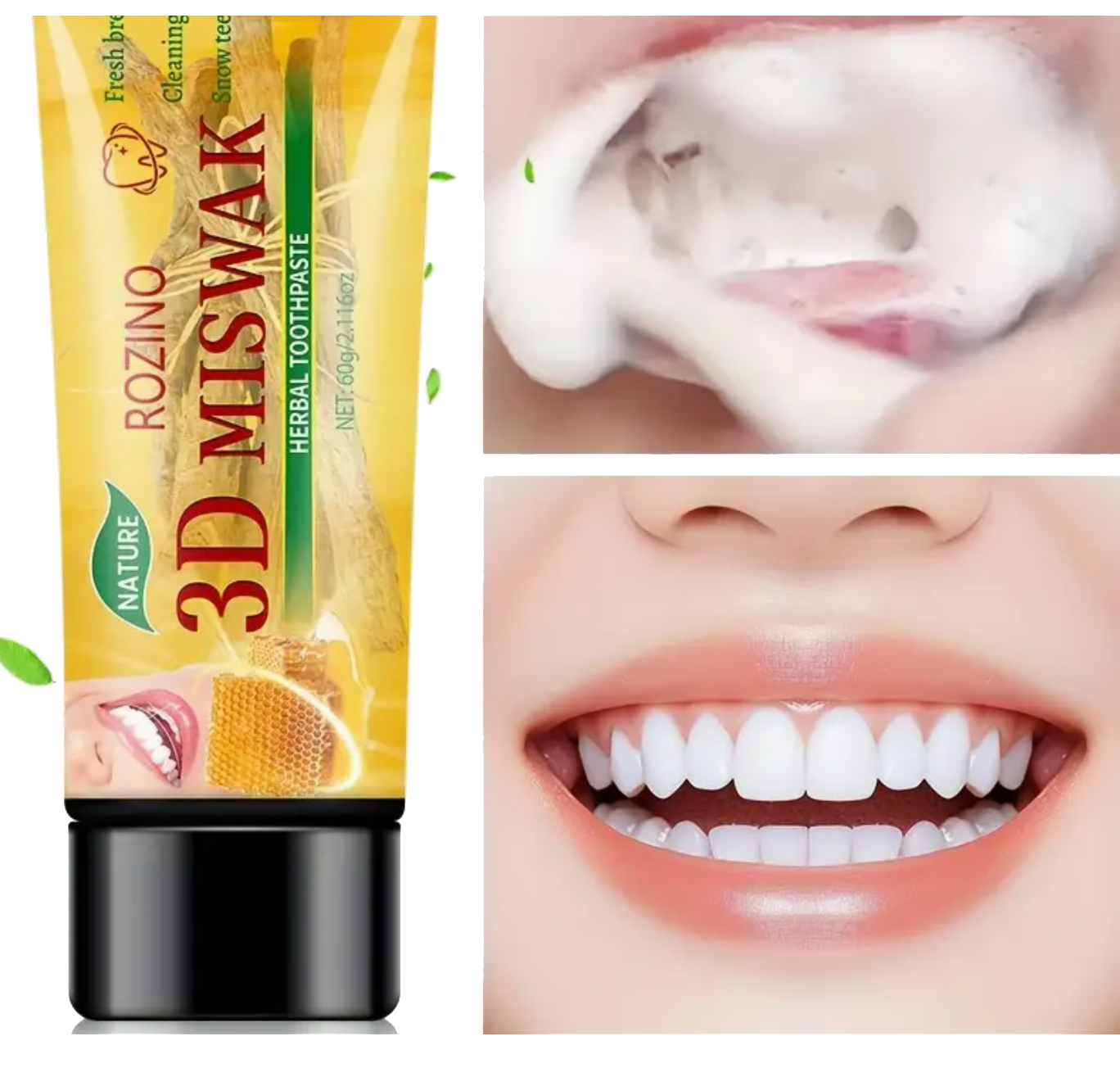 Doğal Misvak Diş Macunu (Bal Ekstraktlı, 60 gr)