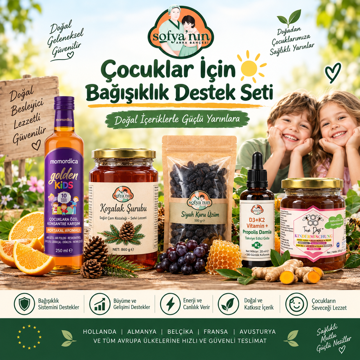 Çocuklar İçin Bağışıklık Destek Seti – 5’li Özel Paket