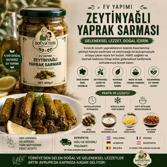 Ev Yapımı Zeytinyağlı Yaprak Sarması - 400g