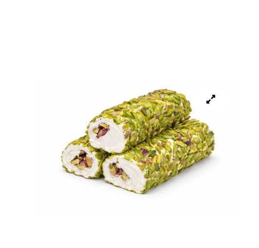 File Fıstık Kaplı Antep Fıstıklı Paşa Sarma Lokum - (450-500 gr)