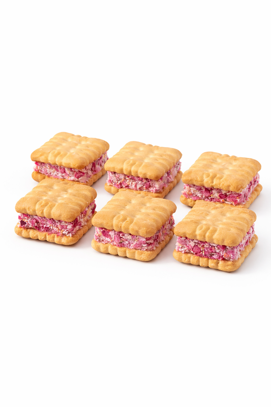 Bisküvili Güllü Lokum – İki Lokma Arası Gül Bahçesi -350 gr-