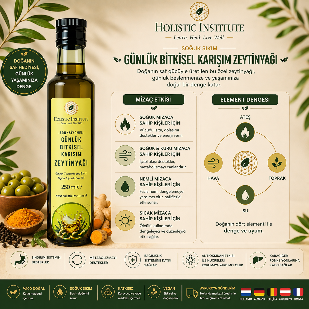 Günlük Bitkisel Karışım Zeytinyağı