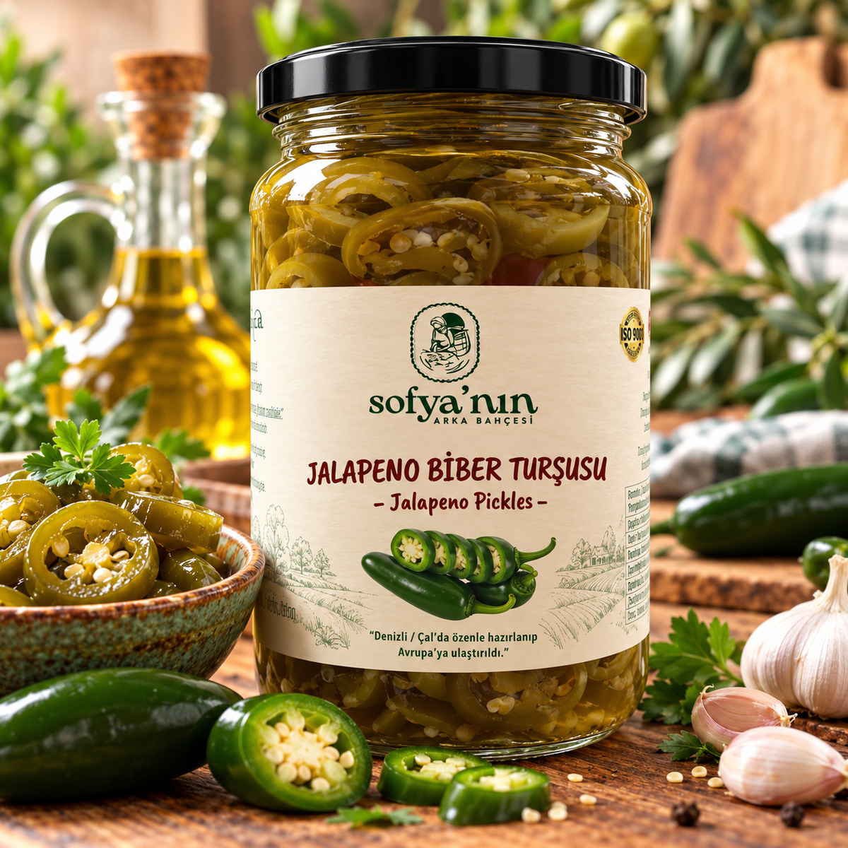 Peperoncini Jalapeño a fette sott'aceto - 860 g