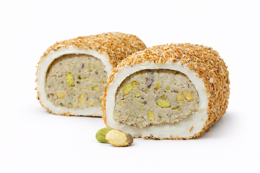 Kadayıf Kaplı Fındık Kreması Dolgulu Antep Fıstıklı Lokum - (450-500 gr)