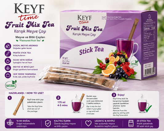Keyf Time Karışık Meyve Çayı – 20 Stick Tea