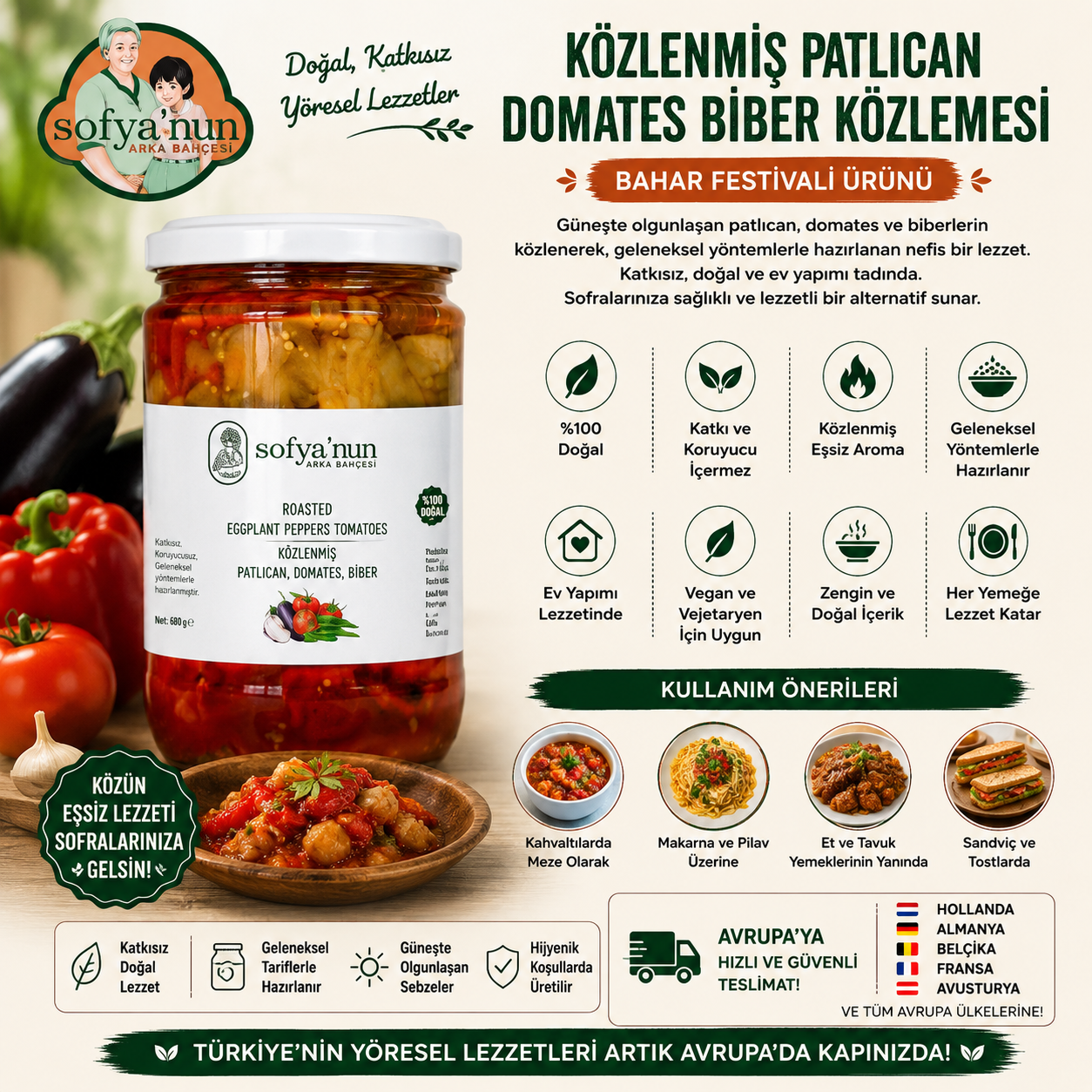 Aubergine Tomaat Geroosterde Paprika