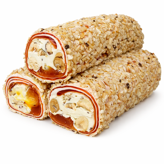 Mandalina Marmelatlı Fındık Kremalı Sarma Lokum - (450 - 500 gr)