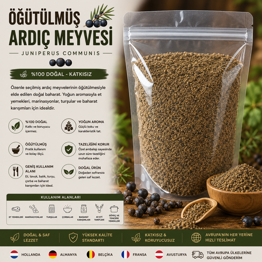 ÖĞÜTÜLMÜŞ ARDIÇ MEYVESİ 100 GR