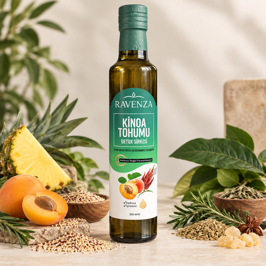 Vinagre Detox de Semillas de Quinoa + Albaricoque Ravenza – 250 ml