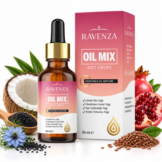 Gocce Dietetiche Ravenza Oil Mix – Miscela di Oli Erboristici 50 ml
