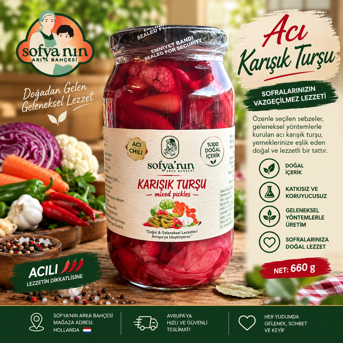 Gemischte Gurken 1 KG