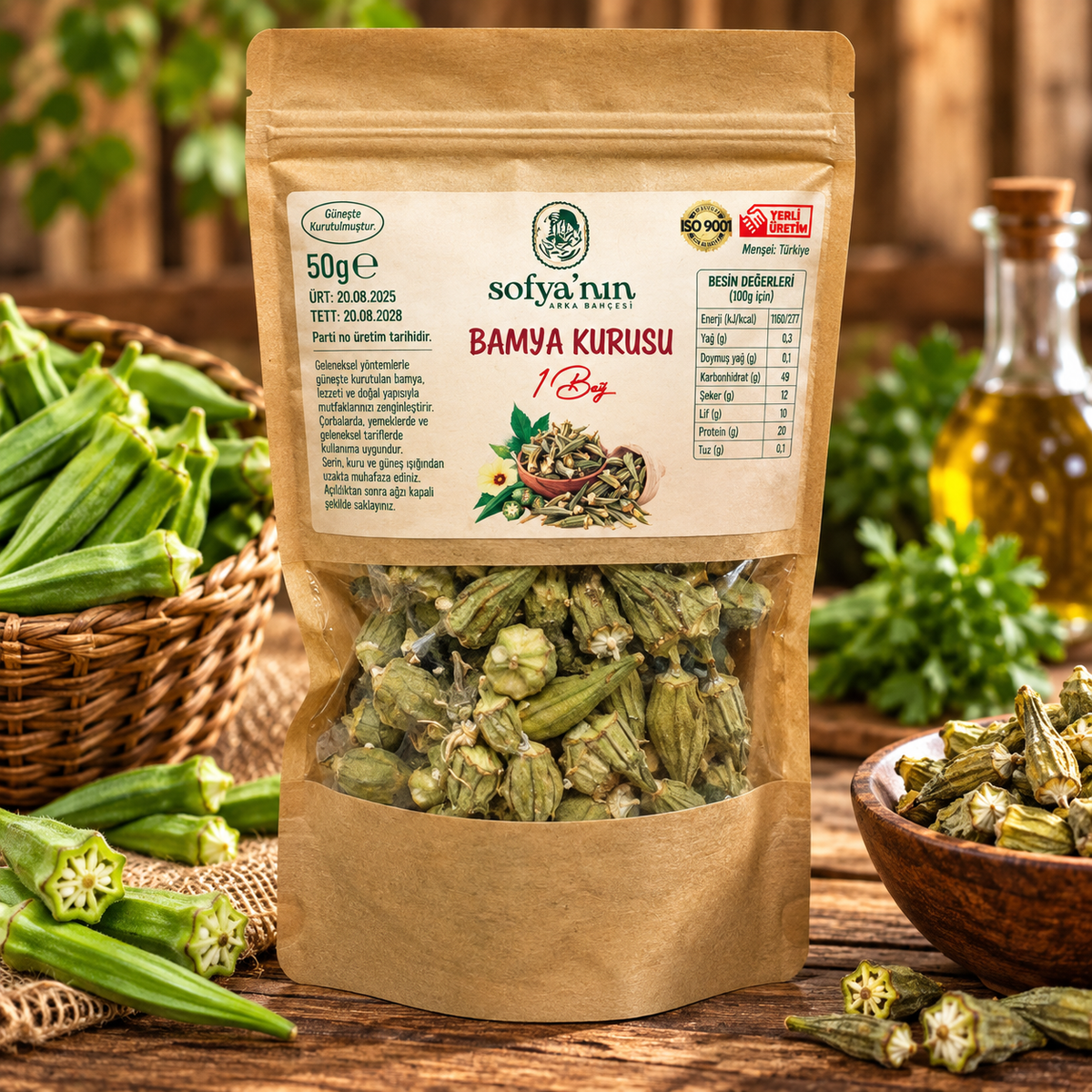 Getrocknete Okra