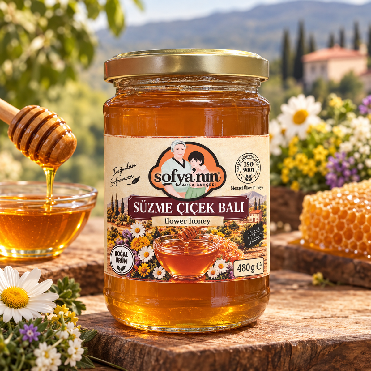 Süzme Çiçek Balı - 460 gr