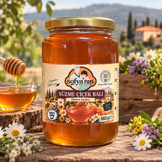Süzme Çiçek Balı - 860 gr