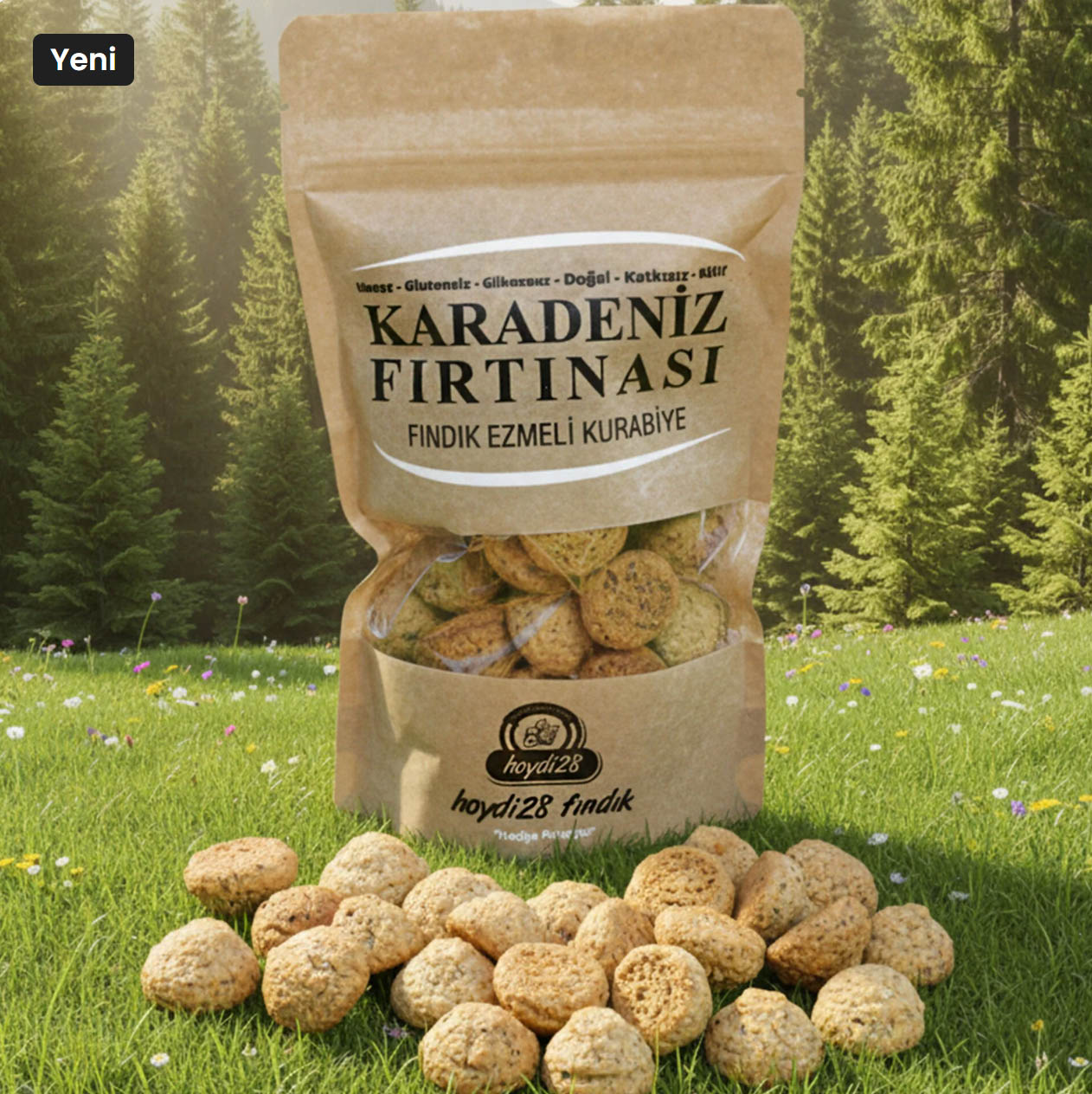 Glutensiz Fındık Ezmeli Kurabiye - Karadeniz Fırtınası - 110 gr
