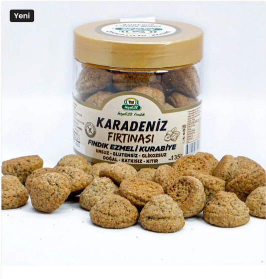 Glutensiz Fındık Ezmeli Kurabiye - Karadeniz Fırtınası - 100 gr