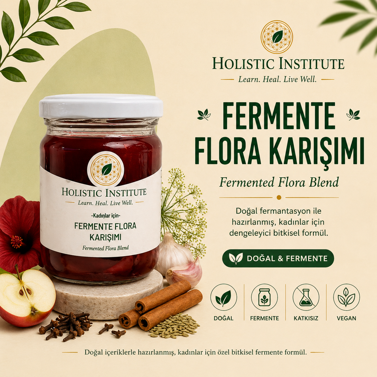 Fermente Flora Karışımı - Kadınlar İçin Doğal Denge