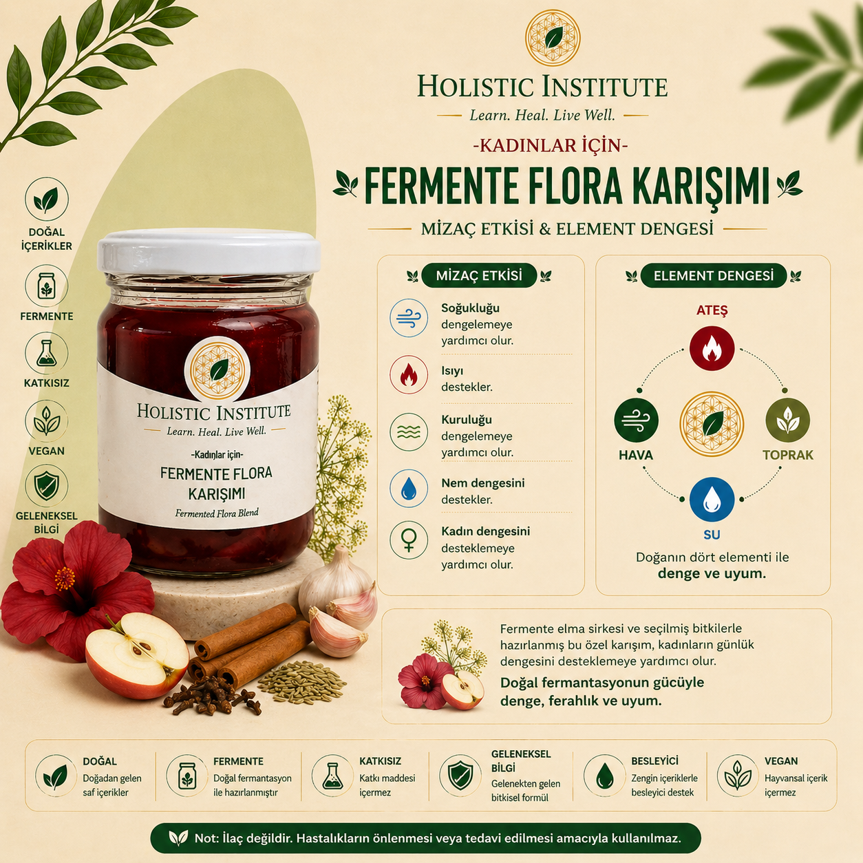 Fermente Flora Karışımı - Kadınlar İçin Doğal Denge