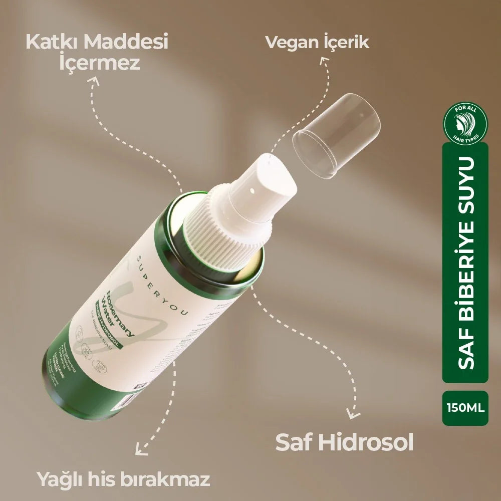 Superyou - Biberiye Suyu Güçlendirici ve Dökülme Önleyici Saç Toniği 150ML