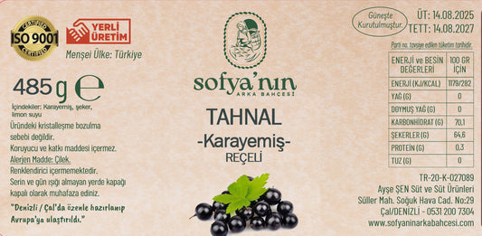 Tahnal Karayemiş Reçeli - 485 gr