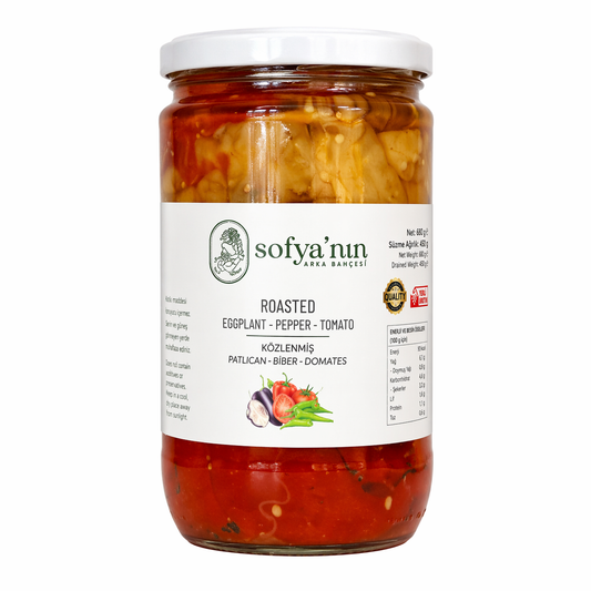 Aubergine Tomaat Geroosterde Paprika