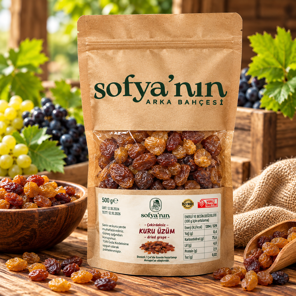 Seedless Yellow Raisins – 500 g