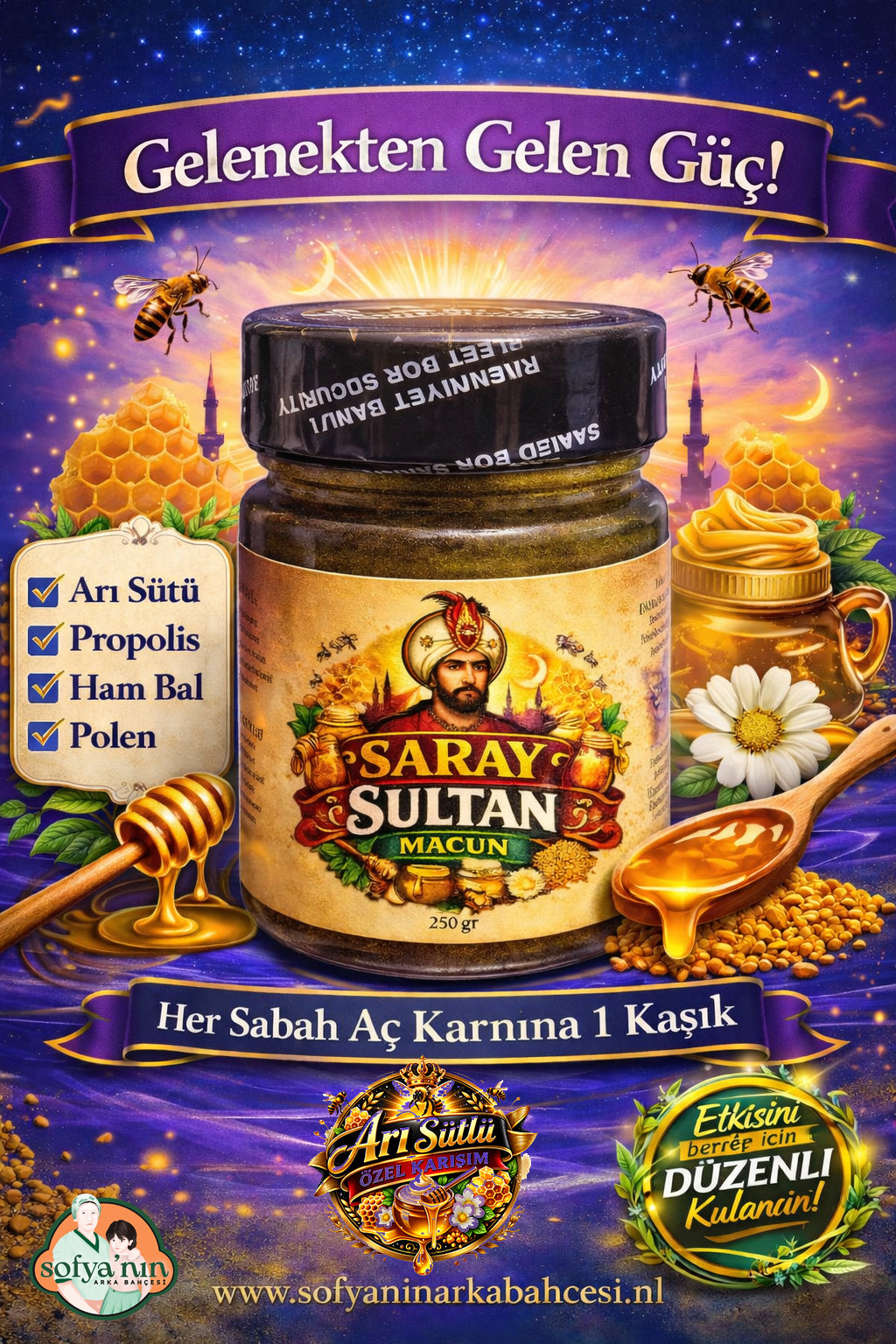 Saray Sultan Macun – Erkekler İçin - 250 gr (Özel Tanıtım Fiyatı)