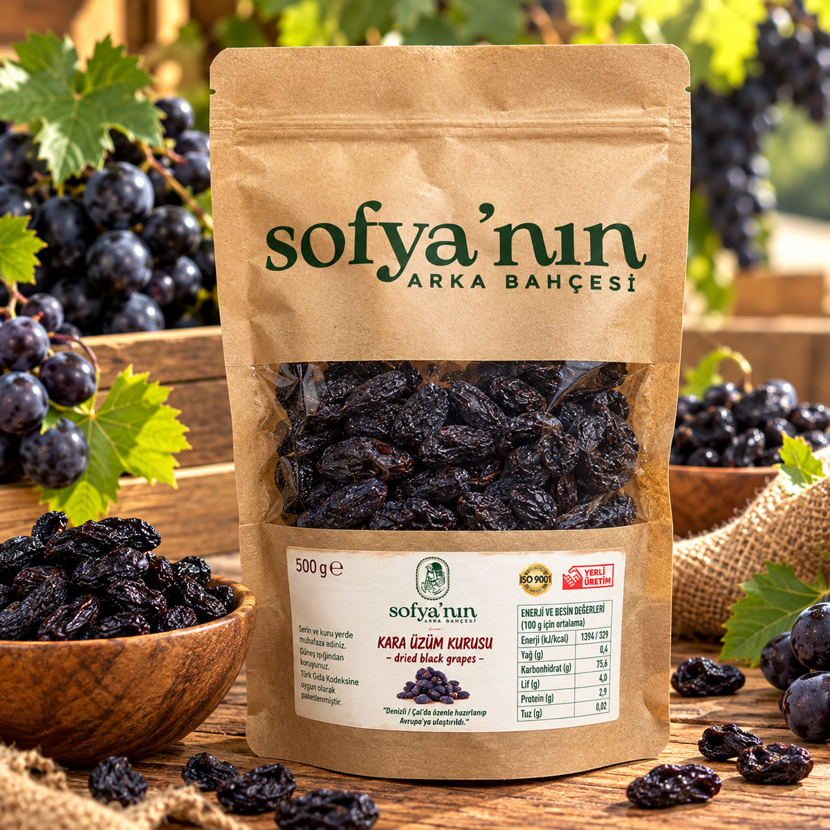 Uva sultanina nera 500 g