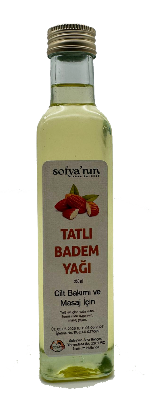 Tatlı Badem Yağı (250 ml) Cilt Bakımı ve Masaj İçin