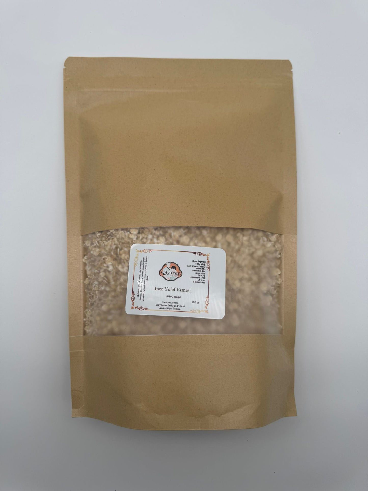 Doğal İnce Yulaf Ezmesi