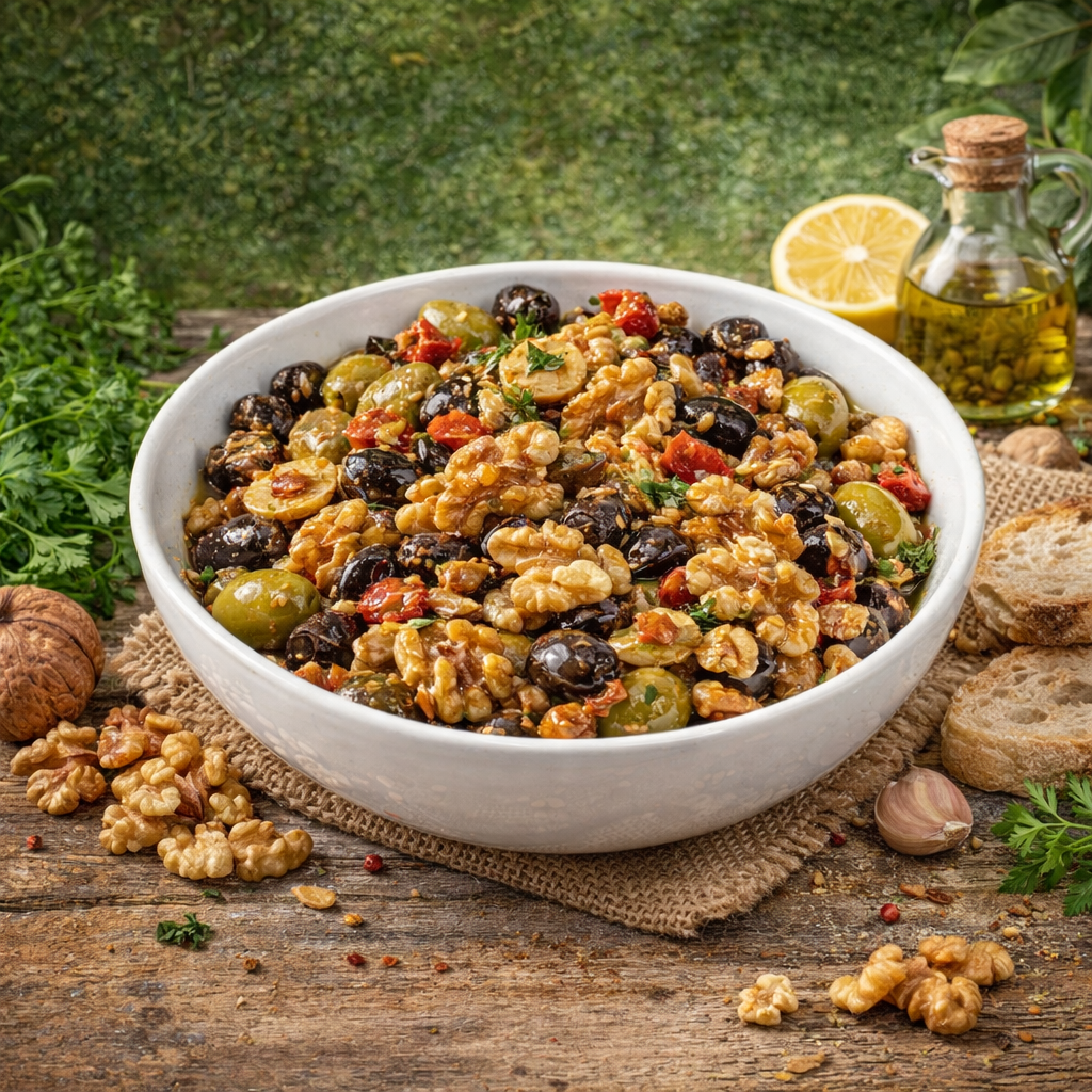 Olivensalat (mit viel Walnuss) - 780g