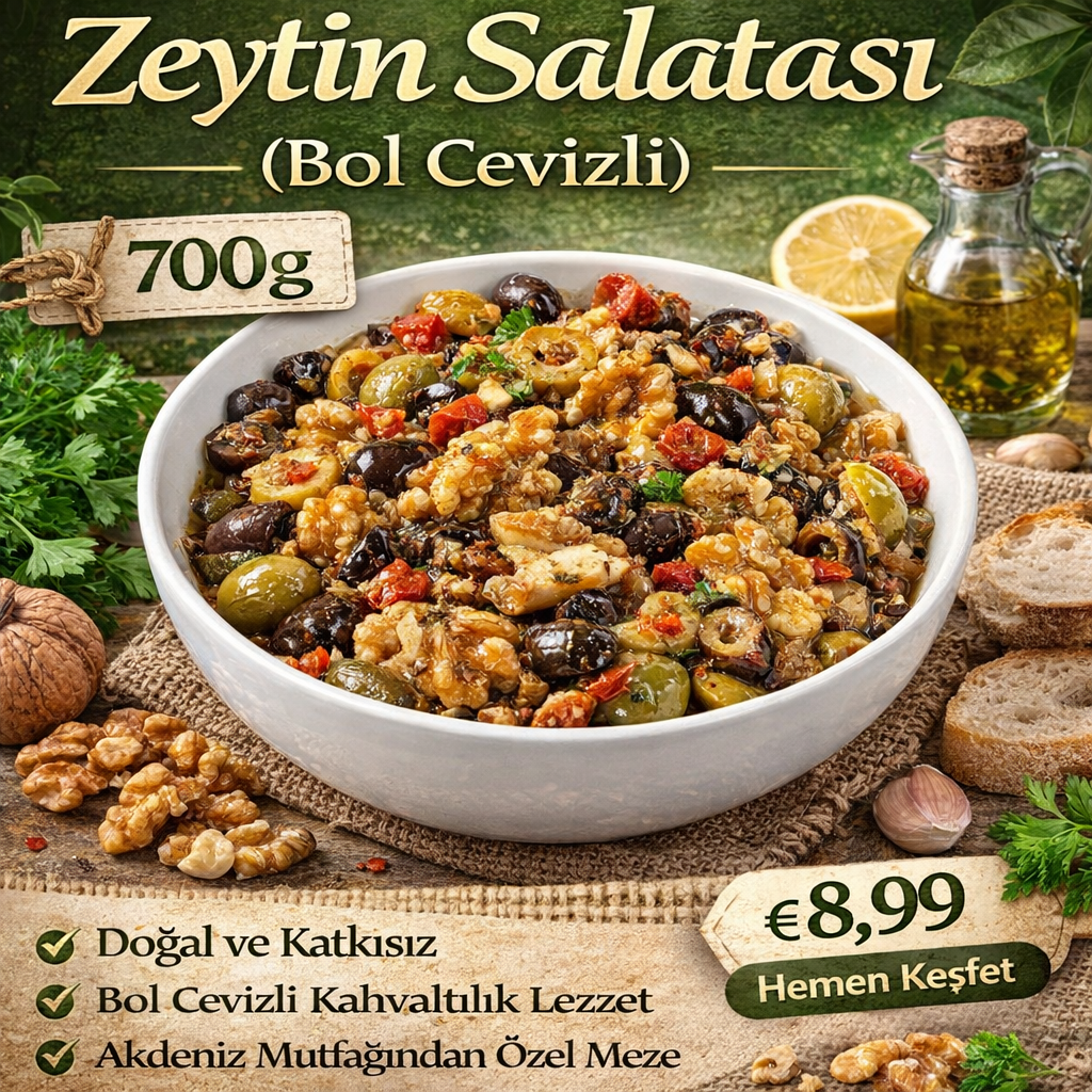 Olivensalat (mit viel Walnuss) - 780g